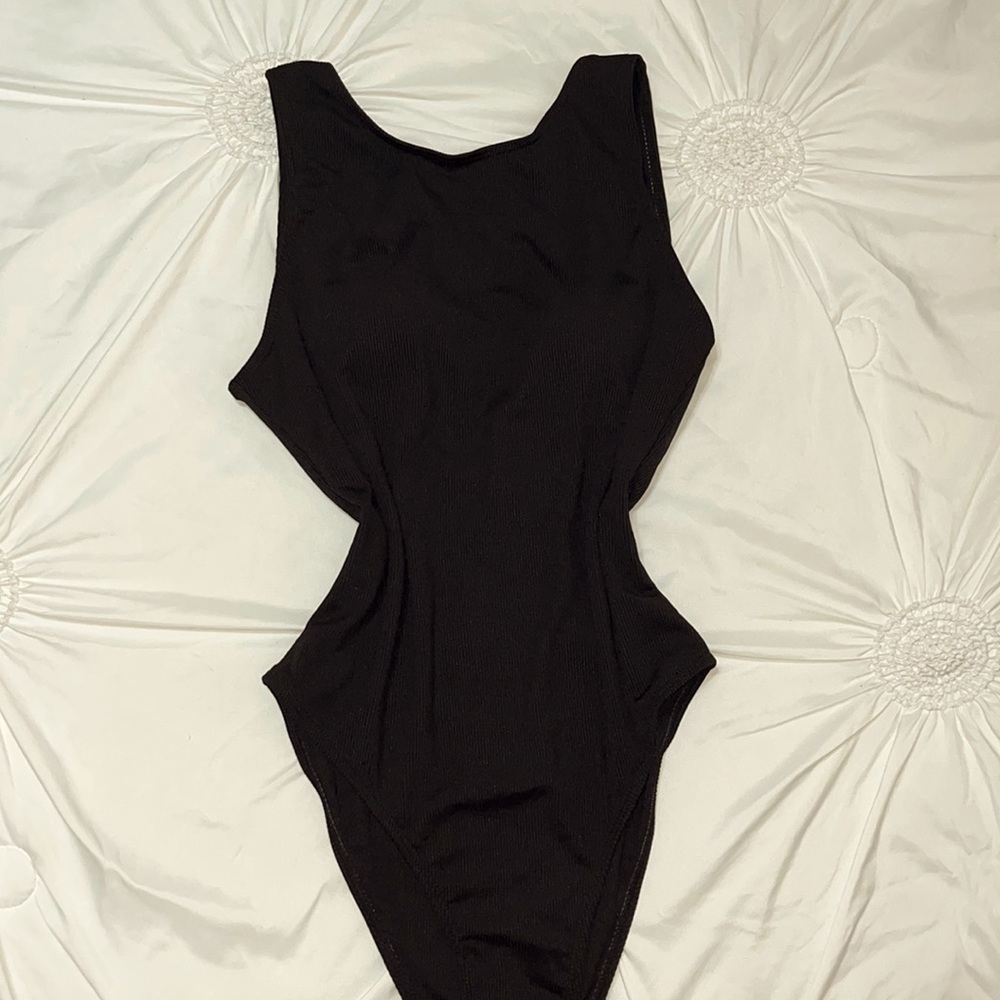 Black bodysuit/ one piece swimsuit